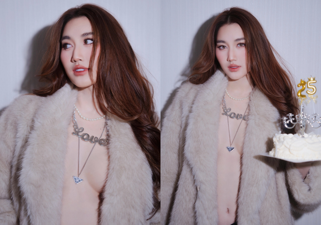 "เบสท์ รักษ์วนีย์" ฉลองวันเกิด 25 ปี แหวกอกโนบรา ภาพเซ็ทนี้คือแซ่บเวอร์